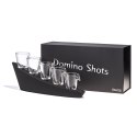Domino Shots Deluxe kieliszki na prezent, na 18 , 40 lub inną zakrapianą imprezę, kieliszek nalewany kaskadowo, zestaw 5szt.