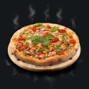 Pizza Aerator Deska na Pizzę Drewniania Okrągła z otworami wętylującymi