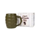 Kubek Granat, Gigantyczny 790ml, zielony porcelanowy garnuszek, prezent dla fana militarii, wojskowy kufel.