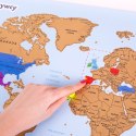 Mapa zdrapka Odkrywcy, Plakat Mapa Świata, zdrapka prezent dla podróżnika, odkrywcy, geografa.