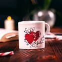 Kubek w kształcie serca, z ukrytą wiadomością, Zaskakujący kubeczek zmieniający kolor na prezent dla zakochanych żon i partnerek