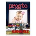 Baby Foto Ramka - PROSTO, mały geniusz w czasopiśmie ze świata stojąca ramka na zdjęcie