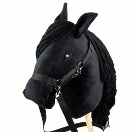 Hobby horse zabawka dla dziewczynki konik kiju A3. kolor Czarny, maść Kara